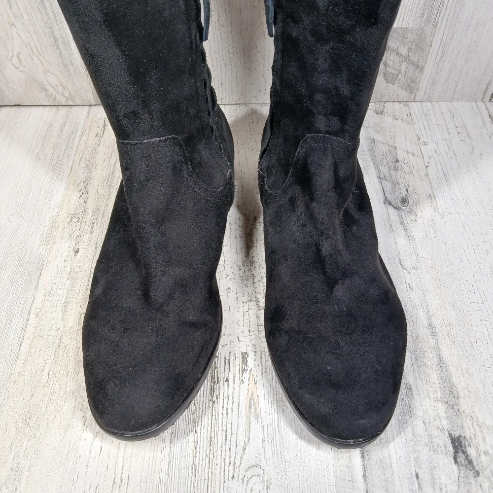 Dolce Vita Women's Teela Over the Knee‎ Boots Black Suede #1227